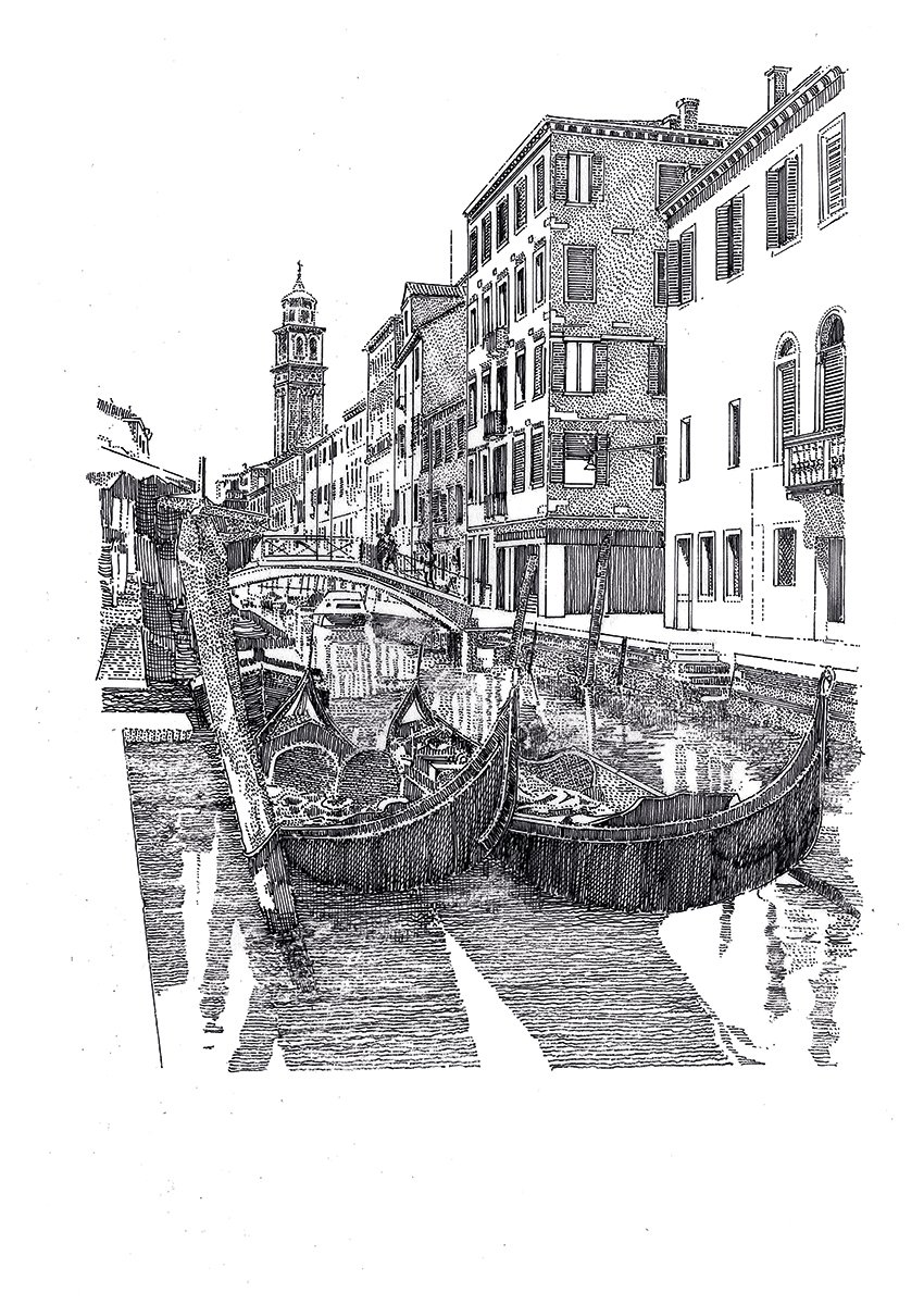 Book cover of After Dante: Divine, Design, and the Cosmos, with architectural buildings of Venice near canal. Published by ORO Editions.