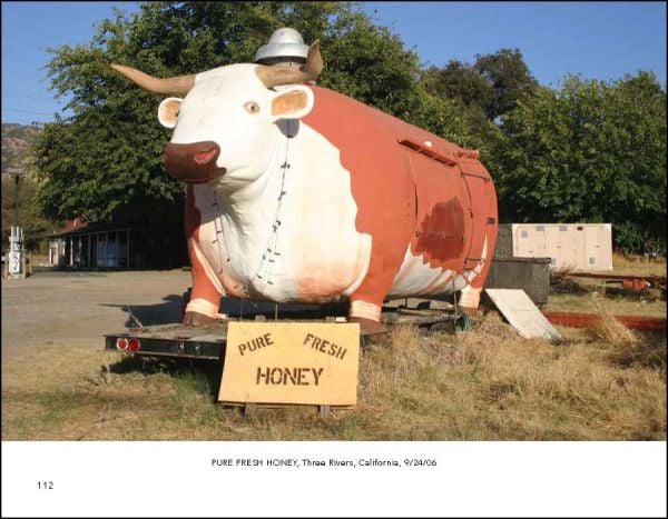 Landscape photograph of American barn with American flag draped across the front, Americana in white font, Mathew Teklusky in blue font on bottom white banner.