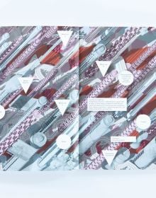 White cover and white shapes with drop shadow on top with Shaped Places Of Carroll County New Hampshire in black font