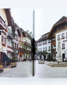 Red cover with orange dots and geometrical patterns with Typological Drift in white font at top