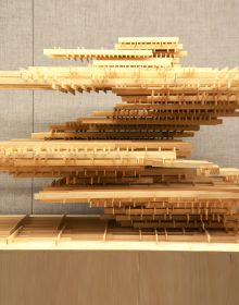 Grey cover with bright orange filtered photo of architecture structure and Matter Aggregation in dark grey slanted font above