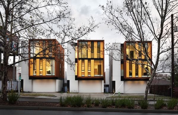 Black cover with photo of exterior structure with rusted metal surface across bottom portion and Johnsen Schmaling On Rigor in small white font