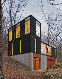 Black cover with photo of exterior structure with rusted metal surface across bottom portion and Johnsen Schmaling On Rigor in small white font