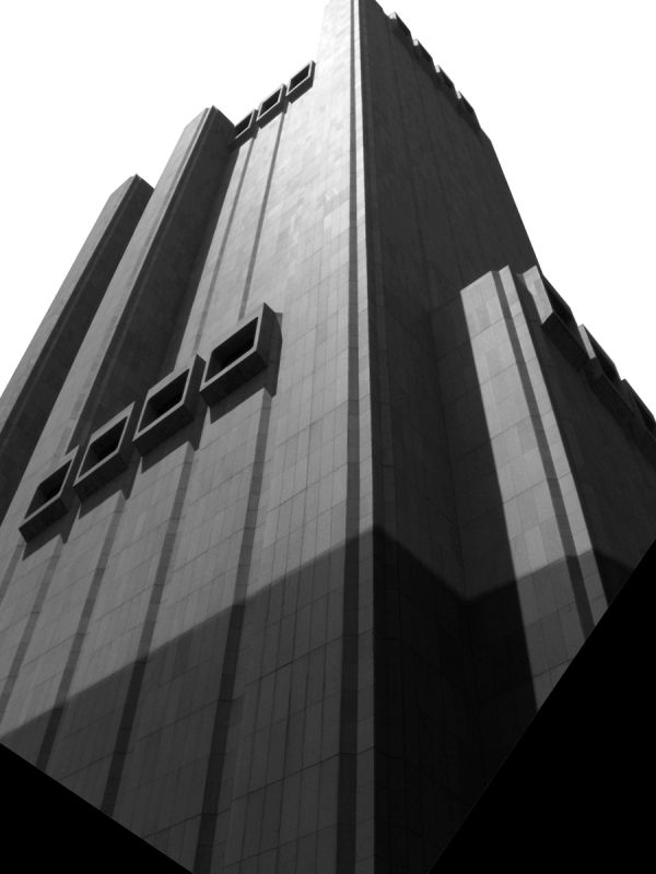 Mottled black-grey cover with thick black marks across cover and Post human Architectures in white font