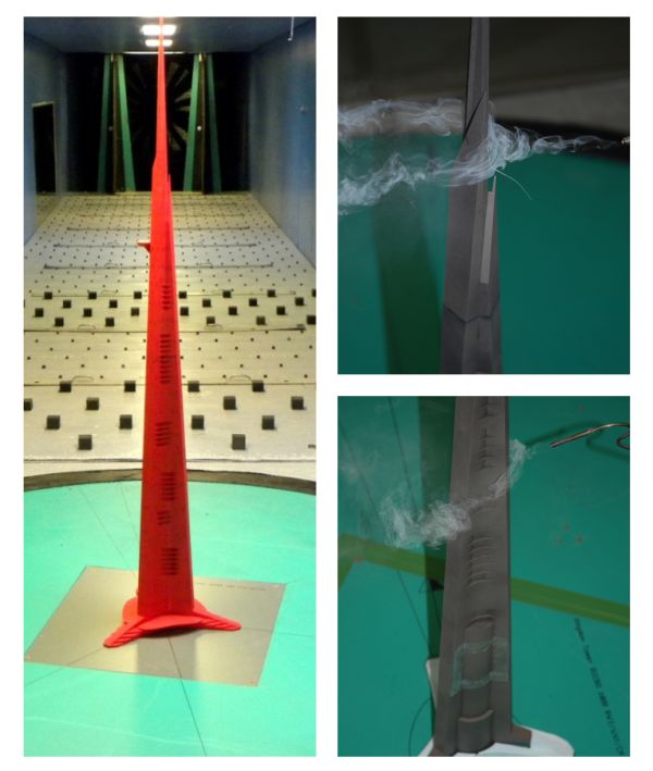 Book cover of Supertall | Megatall: How High Can We Go?, with the tip of pointed skyscraper. Published by ORO Editions.