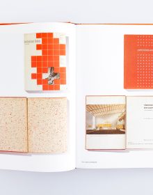 Book cover of G. E. Kidder Smith Builds: The Travel of Architectural Photography, with George Everard Kidder Smith sitting in front of Egyptian pyramid, with camera and tripod. Published by ORO Editions.