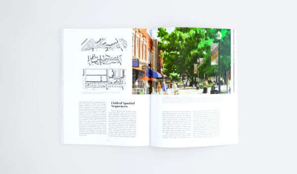 Book cover of Urban Lessons of the Venetian Squares, with an aerial landscape plan. Published by ORO Editions.