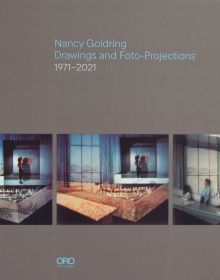 Book cover of Distillations, with a large installation slide projection of interior spaces. Published by ORO Editions.