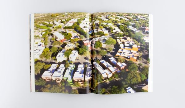 Book cover of Civano: From Experiment to Model of Resilient Urbanism, with an aerial view of urban housing development. Published by ORO Editions.