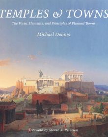 Book cover of Temples and Towns, featuring a painting of the Acropolis in Athens, 1864. Published by ORO Editions.