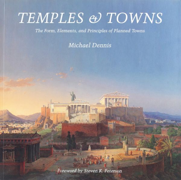 Book cover of Temples and Towns, featuring a painting of the Acropolis in Athens, 1864. Published by ORO Editions.