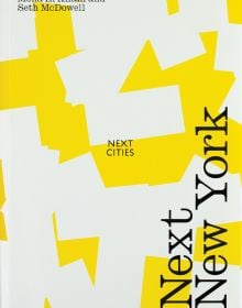 Next New York, in black font to right edge of yellow and silver cover, by ORO Editions.