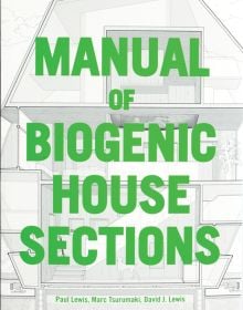 MANUAL OF BIOGENIC HOUSE SECTIONS, in bright green font to centre of cover with house elevation.
