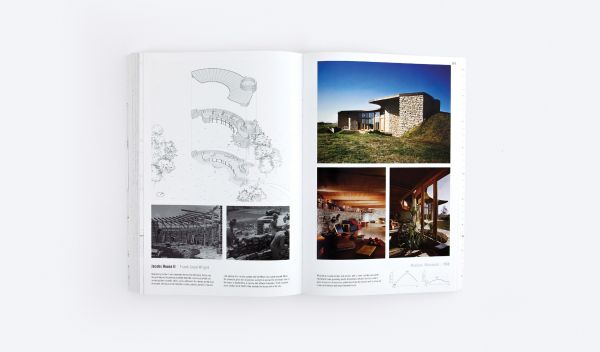 Book cover of Manual of Biogenic House Sections, with house elevation. Published by ORO Editions.