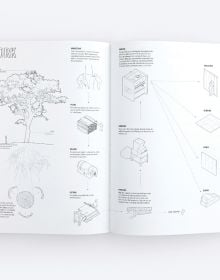 Book cover of Manual of Biogenic House Sections, with house elevation. Published by ORO Editions.