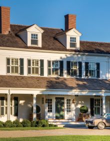 The grand residence. 'The Myles Standish Hotel', with sweeping driveway, on cover of 'History Reinterpreted', by ORO Editions.