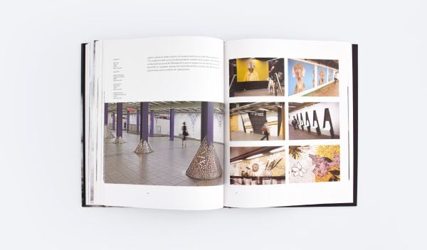 Book cover of The Private Eye in Public Art, with a figure in large dark cloak, walking over stones through white mist. Published by ORO Editions.