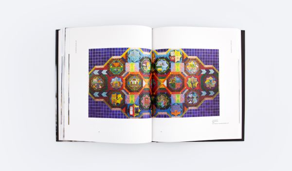 Book cover of The Private Eye in Public Art, with a figure in large dark cloak, walking over stones through white mist. Published by ORO Editions.