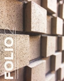 Book cover of Folio 2, with a custom-designed brick wall. Published by ORO Editions.
