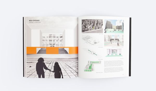 Book cover of Source Books in Architecture No. 15, featuring the center of the arts for the near west side school in Chicago. Published by ORO Editions.