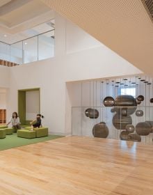 Book cover of Designing for Empathy, 'The Architecture of Connections in Learning Environments, with Avenues Shenzhen Early Learning Center, children below on play area. Published by ORO Editions.