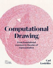 CAD of pink textured shape, on cover of 'Computational Drawing: From Foundational Exercises to Theories of Representation', by ORO Editions.