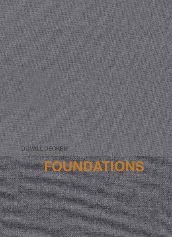 Grey cover of Foundations. Published by ORO Editions.