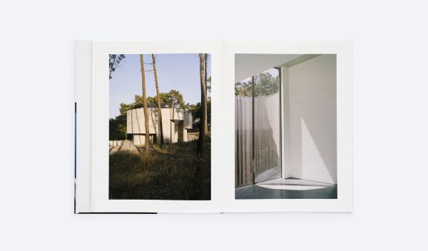 Book cover of Concrete Approximations, In Pursuit of Absolute Space Low, with grey concrete tubular structure. Published by ORO Editions.