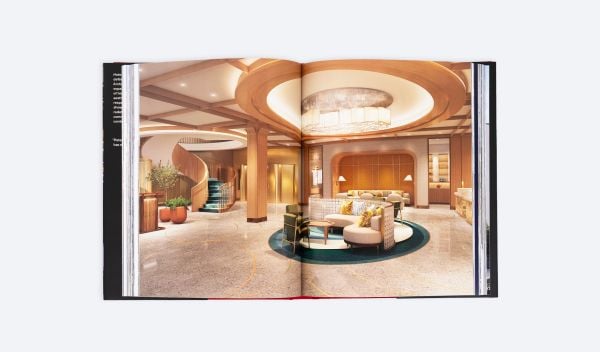 Book cover of Hotel Design, featuring a modern hotel 'Moxy', in Washington. Published by ORO Editions.