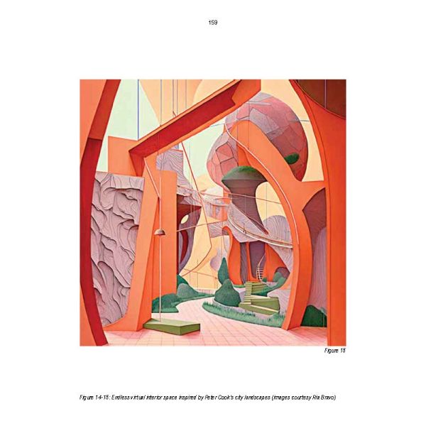 AI generated multi-story building complex made with roots of tree, on cover of 'Artificial Intelligent Architecture, New Paradigms in Architectural Practice and Production', by ORO Editions.