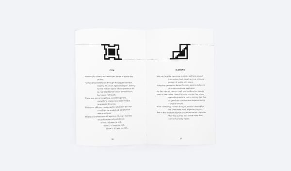 White book cover of Ali AlYousef's The Labyrinth of Rooms: An Architectural Allegory. Published by ORO Editions.