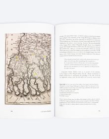 Book cover of Periurban Cartographies: Kolkata’s ecologies and settled ruralities, with an aerial map. Published by ORO Editions.