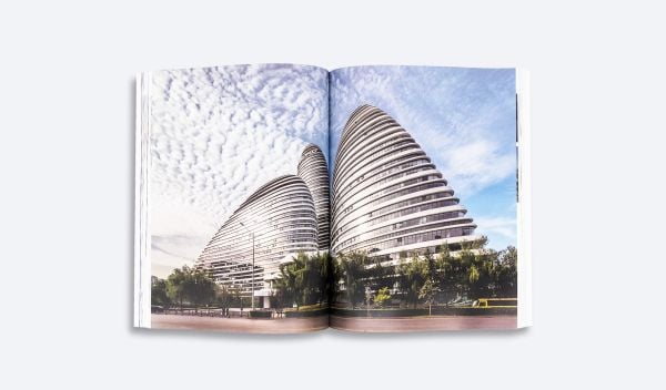 Book cover of Robert Oxman's Socializing the Sky: The Typology of Tower Clusters, with three futuristic skyscrapers. Published by ORO Editions.