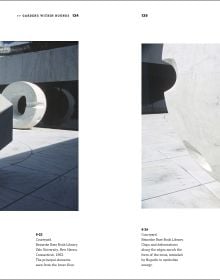 Book cover of Noguchi's Gardens: Landscape as Sculpture, with a roof structure with water flowing beneath. Published by ORO Editions.