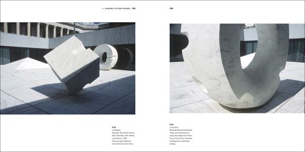 Book cover of Noguchi's Gardens: Landscape as Sculpture, with a roof structure with water flowing beneath. Published by ORO Editions.
