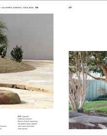 Book cover of Noguchi's Gardens: Landscape as Sculpture, with a roof structure with water flowing beneath. Published by ORO Editions.