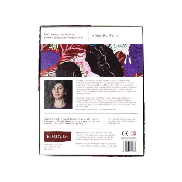 Puzzle box of New Star Rising: 1000 piece puzzle. Published by Kinstler.