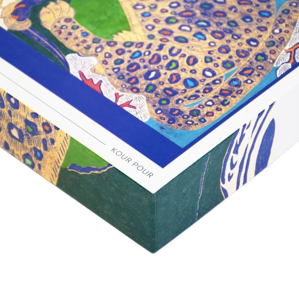 Puzzle box of Peacock Tiger: 1000 piece puzzle. Published by Kinstler.