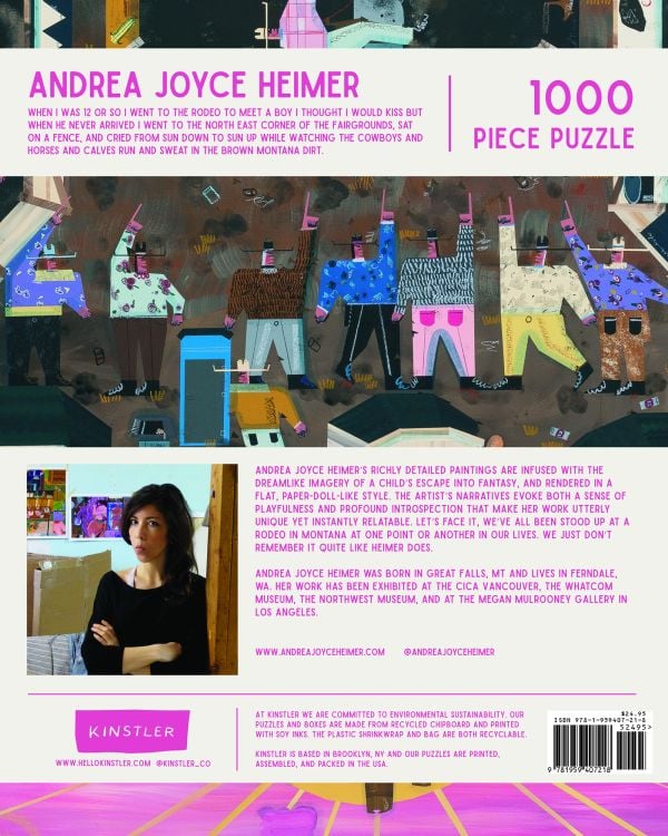 Puzzle box of When I Was 12: 1000 piece puzzle. Published by Kinstler.