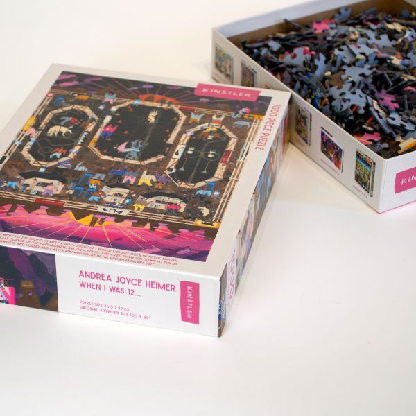 Puzzle box of When I Was 12: 1000 piece puzzle. Published by Kinstler.