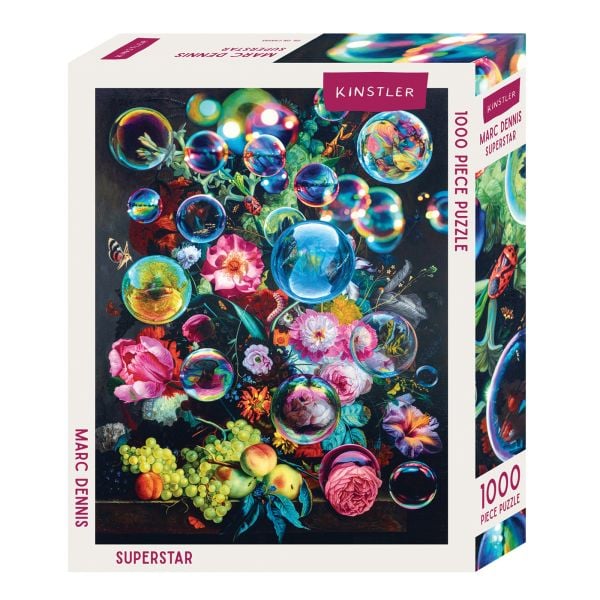 Puzzle box of Superstar: 1000 piece puzzle. Published by Kinstler.