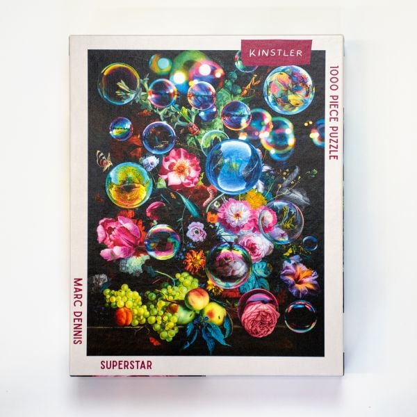 Puzzle box of Superstar: 1000 piece puzzle. Published by Kinstler.