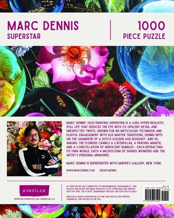 Puzzle box of Superstar: 1000 piece puzzle. Published by Kinstler.