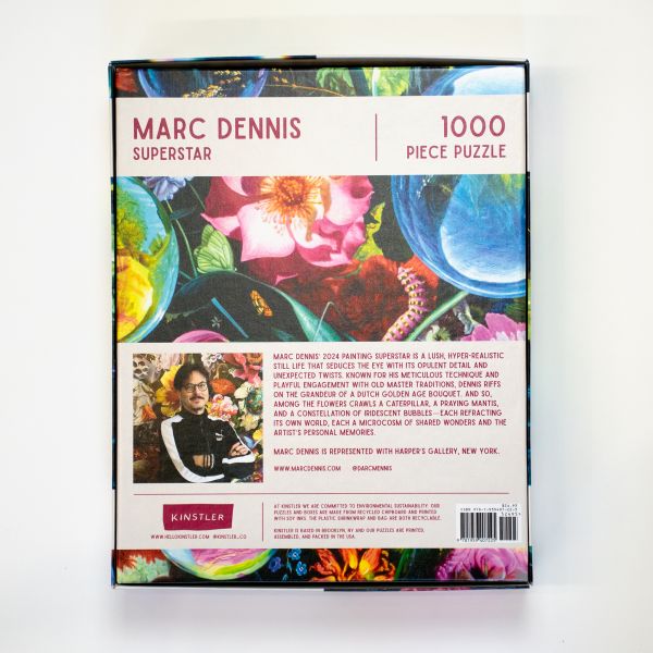 Puzzle box of Superstar: 1000 piece puzzle. Published by Kinstler.