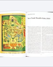 Book cover of Rambusch: The First 100 Years, 1898–1998, featuring Art Deco designer Hildreth Meière's metal-relief sculpture of the Dragon of Ignorance. Published by ORO Editions.