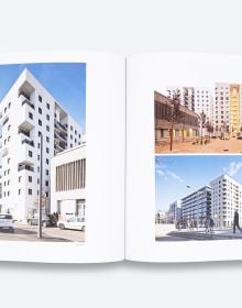 Book cover of Source Books in Architecture No. 16: Tatiana Bilbao ESTUDIO, with an aerial view of city landscape. Published by ORO Editions.
