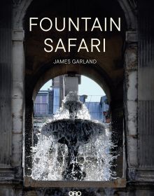 Book cover of Fountain Safari, featuring a fountain with water cascading over the edge. Published by ORO Editions.