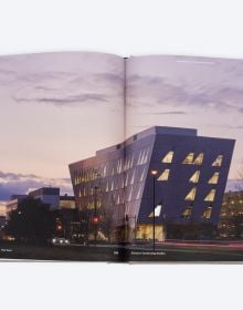 Book cover of Episodes in Public Architecture, with a sketch of interior building. Published by ORO Editions.