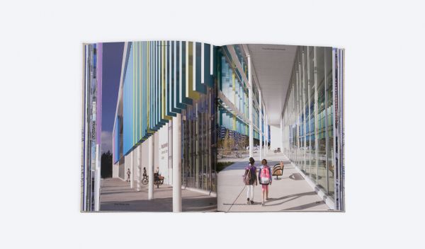 Book cover of Episodes in Public Architecture, with a sketch of interior building. Published by ORO Editions.