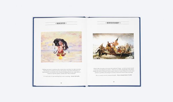 Book cover of #BIDENWON: The Art of Recovery, featuring an illustration of Joe Biden painting a large gold bird on top of a flagpole. Published by ORO Editions.